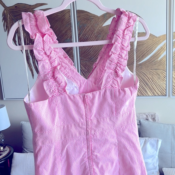 ***Custom one of a kind Barbie pink & white Lilly dress*** - Picture 4 of 6